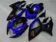 Azul Negro Carenado & Plástico Suzuki GSXR 600 / 750 K6 2006-2007 Azul Negro Carenado & Plástico Suzuki GSXR 600 / 750 K6 2006-2007