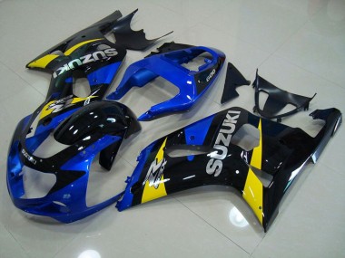 Azul Negro Carenado Suzuki GSXR 750 K1 K2 K3 2001-2003
