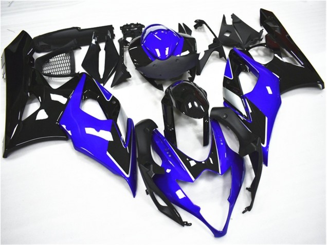 Azul Negro Kit Carenado ABS Completo Suzuki GSXR 1000 K5 2005-2006 Azul Negro Kit Carenado ABS Completo Suzuki GSXR 1000 K5 2005-2006