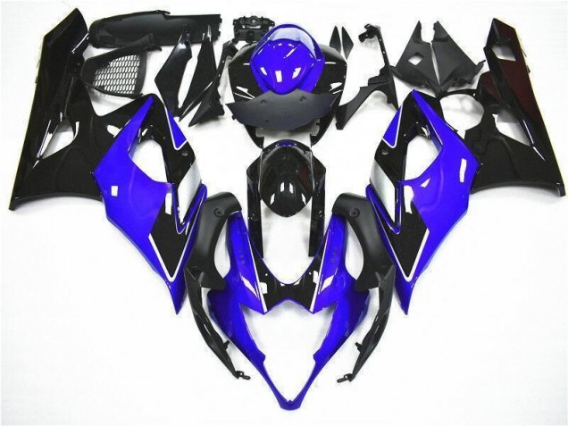 Azul Negro Kit Carenado ABS Completo Suzuki GSXR 1000 K5 2005-2006 Azul Negro Kit Carenado ABS Completo Suzuki GSXR 1000 K5 2005-2006