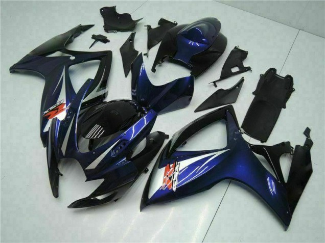 Azul Negro Kits ABS Carenado Suzuki GSXR 600 / 750 K6 2006-2007