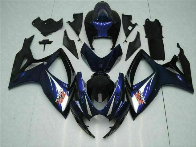 Azul Negro Kits ABS Carenado Suzuki GSXR 600 / 750 K6 2006-2007