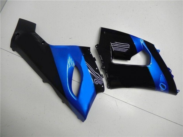 Azul Negro Kits Completo Carenado ABS Kawasaki ZX6R 2005-2006