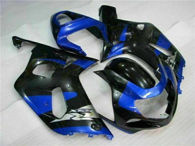 Azul Negro Kits Completo Carenado ABS Suzuki GSXR 600 / 750 K1 K2 K3 2001-2003 Azul Negro Kits Completo Carenado ABS Suzuki GSXR 600 / 750 K1 K2 K3 2001-2003