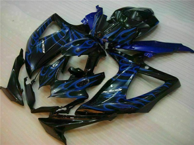 Azul Negro Kits Completo Carenado ABS Suzuki GSXR 600 / 750 K8 2008-2010 Azul Negro Kits Completo Carenado ABS Suzuki GSXR 600 / 750 K8 2008-2010