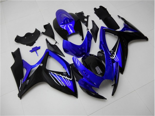 Azul Negro Kits Completo Carenado Suzuki GSXR 600 / 750 K6 2006-2007 Azul Negro Kits Completo Carenado Suzuki GSXR 600 / 750 K6 2006-2007