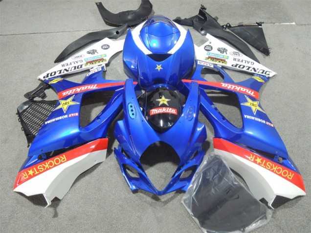 Azul Rockstar Carenado Suzuki GSXR 1000 K7 2007-2008 Azul Rockstar Carenado Suzuki GSXR 1000 K7 2007-2008