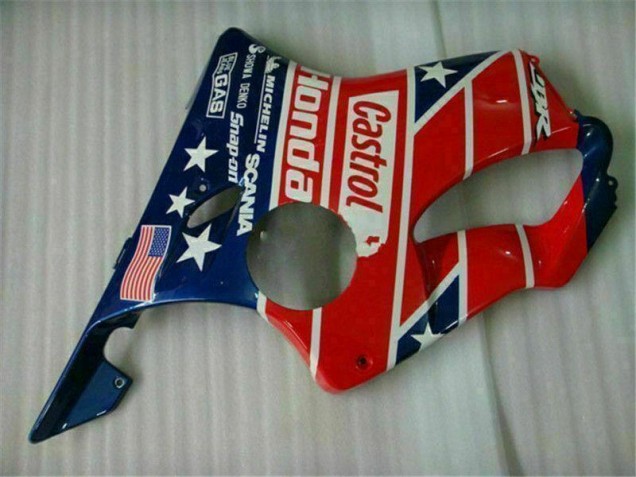 Azul Rojo Castrol Cycle World Carenado Honda CBR 600 F4i 2004-2007