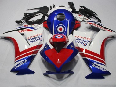 Azul Rojo Royal Air Force Reserves Carenado Honda CBR 1000 RR 2012-2016