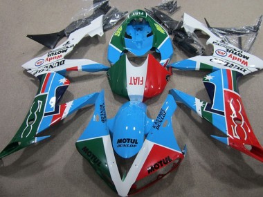 Azul Rojo Verde Motul Kits Carenado Honda CBR 1000 RR 2004-2005