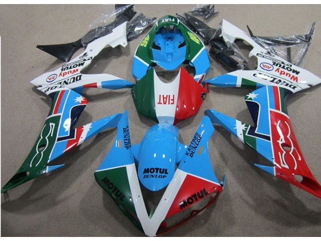 Azul Rojo Verde Motul Kits Carenado Honda CBR 1000 RR 2004-2005