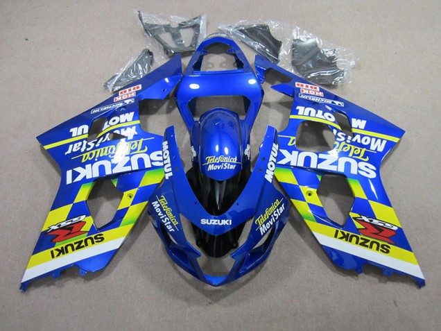 Azul Telefunica Movistar Motul Carenado Suzuki GSXR 750 K4 2004-2005