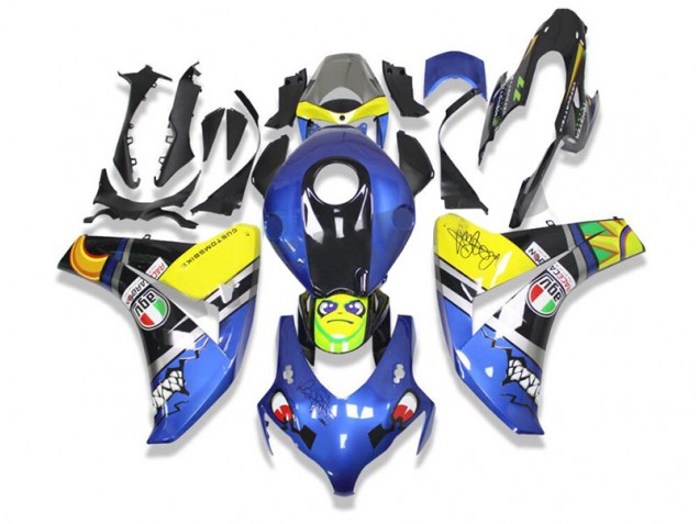 Azul Tiburón Carenado Honda CBR 1000 RR 2008-2011