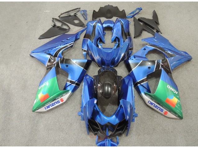 Azul Verde JOMO Carenado Suzuki GSXR 1000 K9 2009-2016 Azul Verde JOMO Carenado Suzuki GSXR 1000 K9 2009-2016