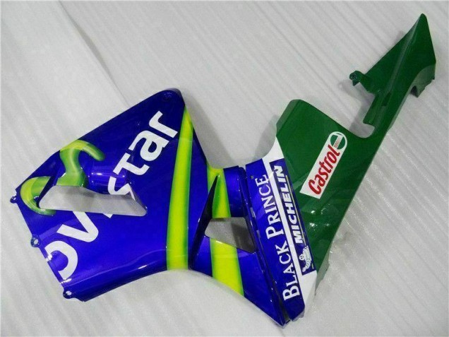 Azul Verde Movistar Castrol Carenado Honda CBR 600 RR 2003-2004