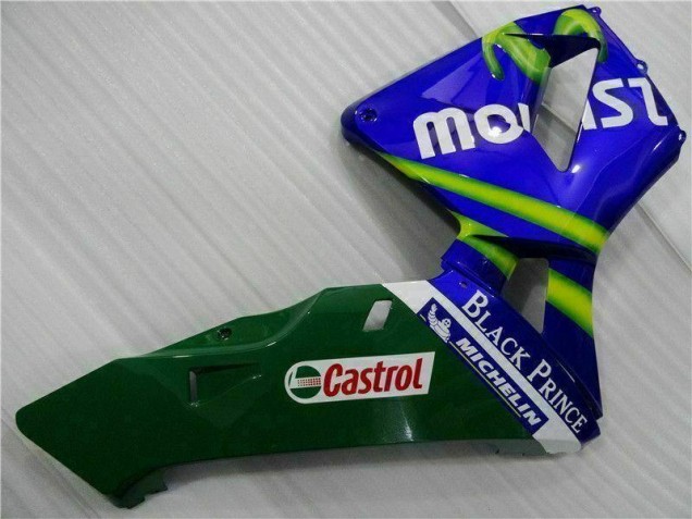 Azul Verde Movistar Castrol Carenado Honda CBR 600 RR 2003-2004