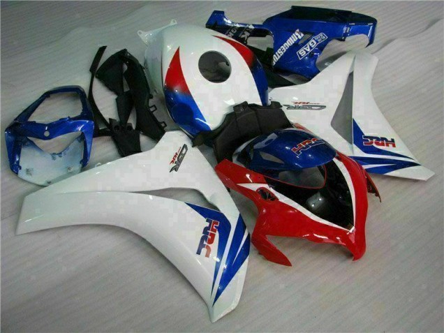 Blanco Azul ABS Plástico Honda CBR 1000 RR 2008-2011 Blanco Azul ABS Plástico Honda CBR 1000 RR 2008-2011
