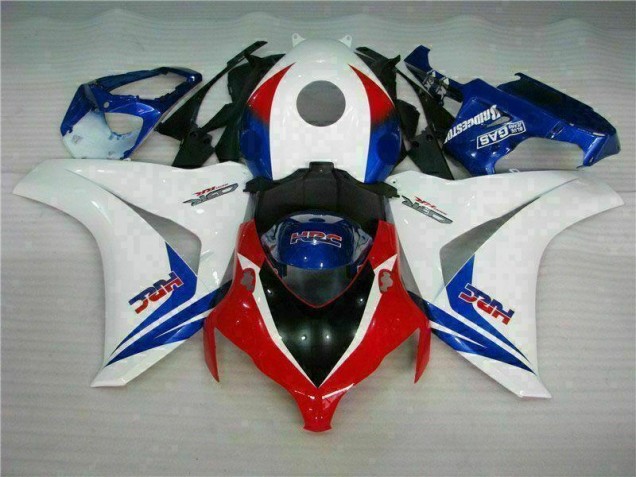 Blanco Azul ABS Plástico Honda CBR 1000 RR 2008-2011 Blanco Azul ABS Plástico Honda CBR 1000 RR 2008-2011