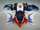 Blanco Azul ABS Plástico Honda CBR 1000 RR 2008-2011 Blanco Azul ABS Plástico Honda CBR 1000 RR 2008-2011