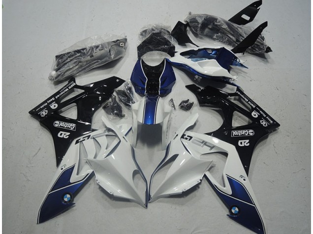 Blanco Azul Carenado & Plástico BMW S1000RR 2009-2014 Blanco Azul Carenado & Plástico BMW S1000RR 2009-2014