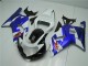 Blanco Azul Carenado Suzuki GSXR 600 / 750 K1 K2 K3 2001-2003 Blanco Azul Carenado Suzuki GSXR 600 / 750 K1 K2 K3 2001-2003