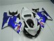 Blanco Azul Carenado Suzuki GSXR 600 / 750 K1 K2 K3 2001-2003 Blanco Azul Carenado Suzuki GSXR 600 / 750 K1 K2 K3 2001-2003