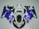 Blanco Azul Carenado Suzuki GSXR 600 / 750 K1 K2 K3 2001-2003 Blanco Azul Carenado Suzuki GSXR 600 / 750 K1 K2 K3 2001-2003