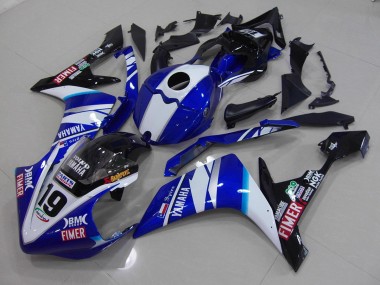 Blanco Azul Carenado Yamaha R1 2007-2008