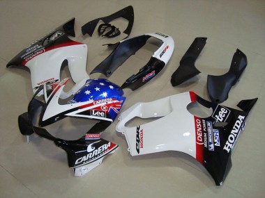 Blanco Azul DENSO HRC Carrera Carenado Honda CBR 600 F4i 2004-2007