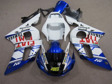 Blanco Azul Fiat 46 Carenado Yamaha R6 1998-2002