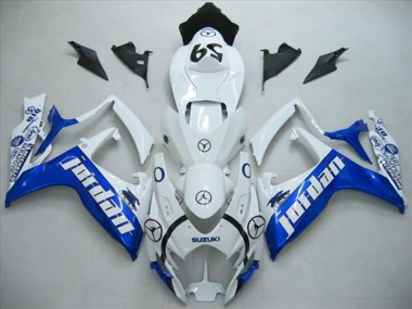Blanco Azul Jordan Carenado Suzuki GSXR 600 K6 2006-2007