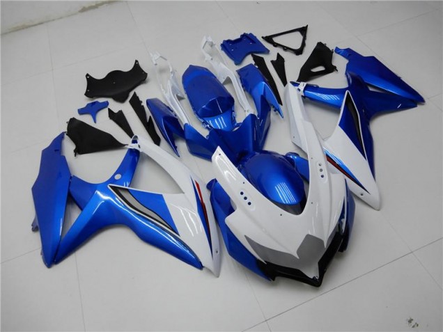 Blanco Azul Kit Carenado Suzuki GSXR 600 / 750 K8 2008-2010 Blanco Azul Kit Carenado Suzuki GSXR 600 / 750 K8 2008-2010