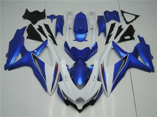 Blanco Azul Kit Carenado Suzuki GSXR 600 / 750 K8 2008-2010 Blanco Azul Kit Carenado Suzuki GSXR 600 / 750 K8 2008-2010