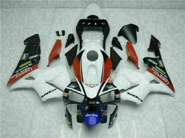 Blanco Azul Kits Completo Carenado Honda CBR 600 RR 2003-2004