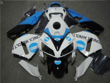 Blanco Azul Konica Minolta Kits Carenado Honda CBR 600 RR 2005-2006