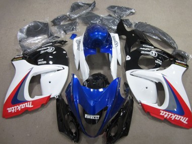 Blanco Azul Makita Carenado Suzuki GSXR 1300 Hayabusa 2008-2019