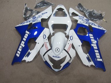 Blanco Azul Motul Carenado Suzuki GSXR 600 K4 2004-2005