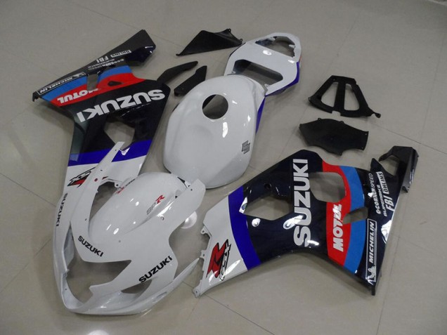 Blanco Azul Motul Carenado Suzuki GSXR 750 K4 2004-2005