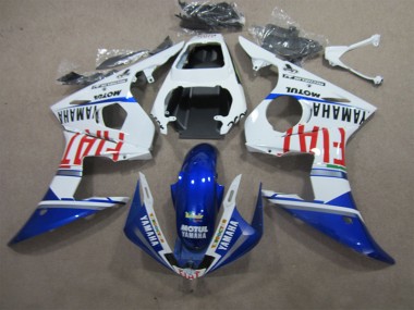 Blanco Azul Motul Fiat Carenado Yamaha R6 2003-2005
