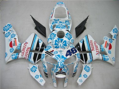 Blanco Azul Nastro Azzurro 46 Carenado & Plástico Honda CBR 600 RR 2005-2006