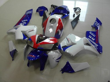 Blanco Azul Rojo HRC ABS Kits Carenado Honda CBR 600 RR 2005-2006