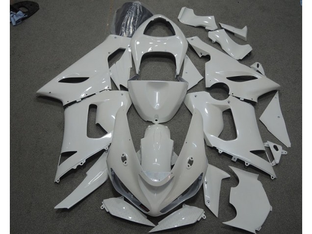 Blanco Carenado Kawasaki ZX6R 2005-2006