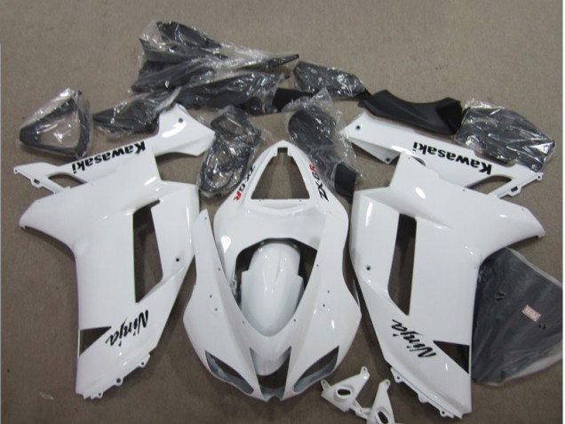 Blanco Carenado Kawasaki ZX6R 2007-2008 Blanco Carenado Kawasaki ZX6R 2007-2008