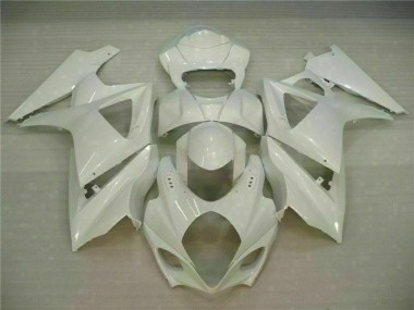 Blanco Carenado Suzuki GSXR 1000 K7 2007-2008
