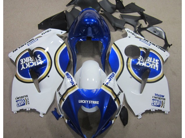 Blanco Lucky Strike Azul Motul Carenado Suzuki GSXR 1300 Hayabusa 1996-2007 Blanco Lucky Strike Azul Motul Carenado Suzuki GSXR 1300 Hayabusa 1996-2007