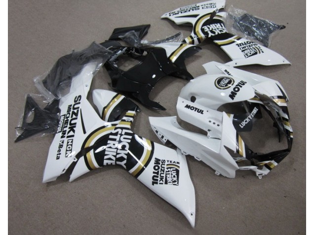 Blanco Lucky Strike Negro Motul Kits Carenado Suzuki GSXR 600 K11 2011-2021 Blanco Lucky Strike Negro Motul Kits Carenado Suzuki GSXR 600 K11 2011-2021