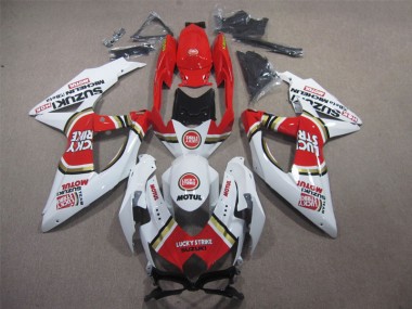 Blanco Lucky Strike Rojo Motul Carenado Suzuki GSXR 600 K8 2008-2010