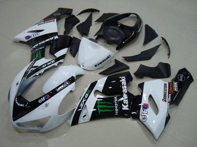 Blanco Monster Carenado Kawasaki ZX6R 2005-2006 Blanco Monster Carenado Kawasaki ZX6R 2005-2006