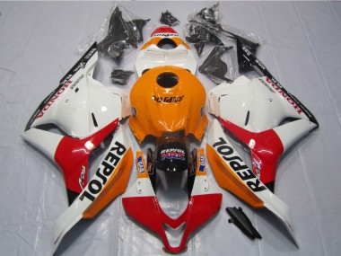 Blanco Naranja Negro Repsol Carenado Honda CBR 600 RR 2009-2012