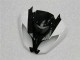Blanco Negro ABS Plástica Kawasaki ZX6R 2009-2012 Blanco Negro ABS Plástica Kawasaki ZX6R 2009-2012